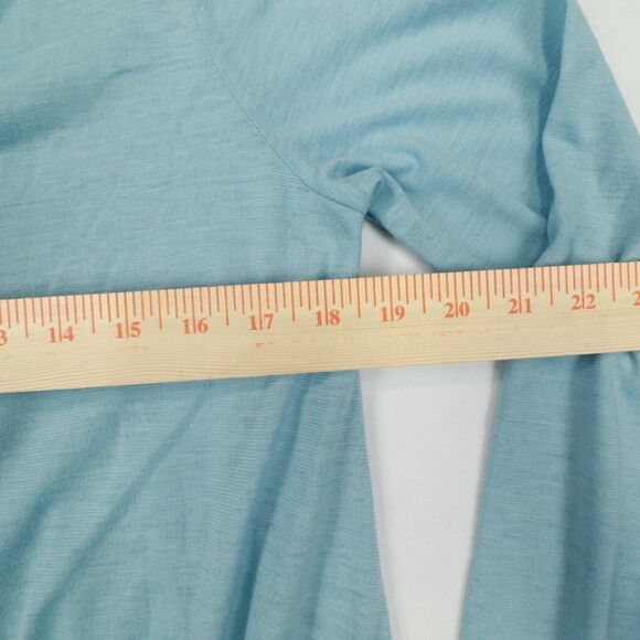 J.Jill‎ Long Sleeve Blue Button Front Lightweight Knit Cardigan Size Petite M - Picture 7 of 10